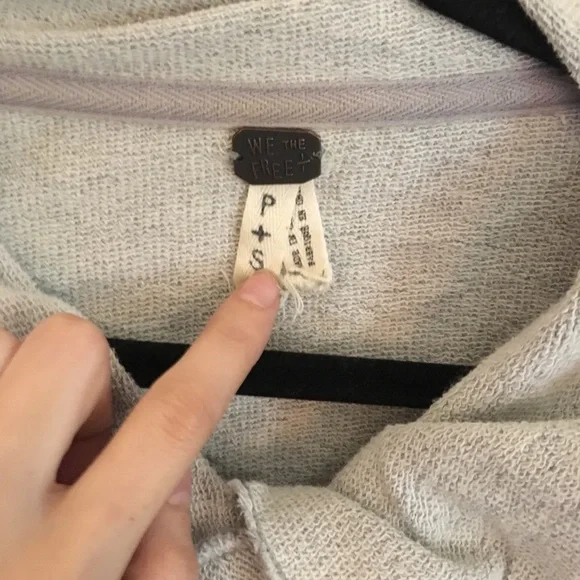 We the Free People Zip Up Ruffle Sweater - Picture 3 of 5